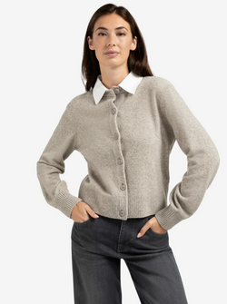 DETACHABLE COLLAR CARDIGAN | YAYA | CANADA - Melanie X Boutiques