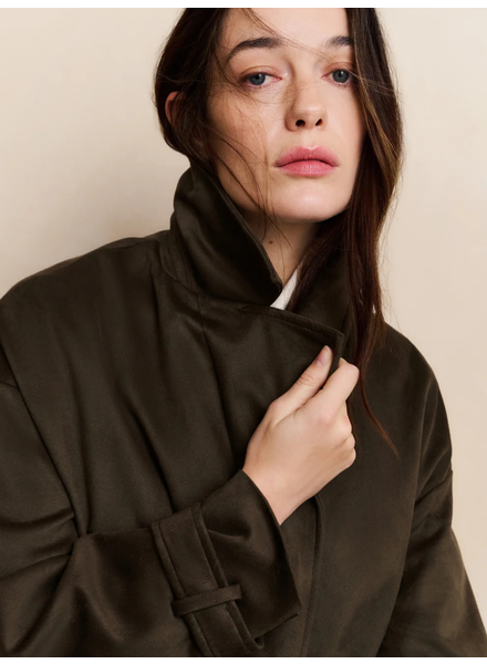 YAYA MANTEAU EN SUÉDINE