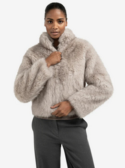 VESTE EN FAUSSE FOURRURE