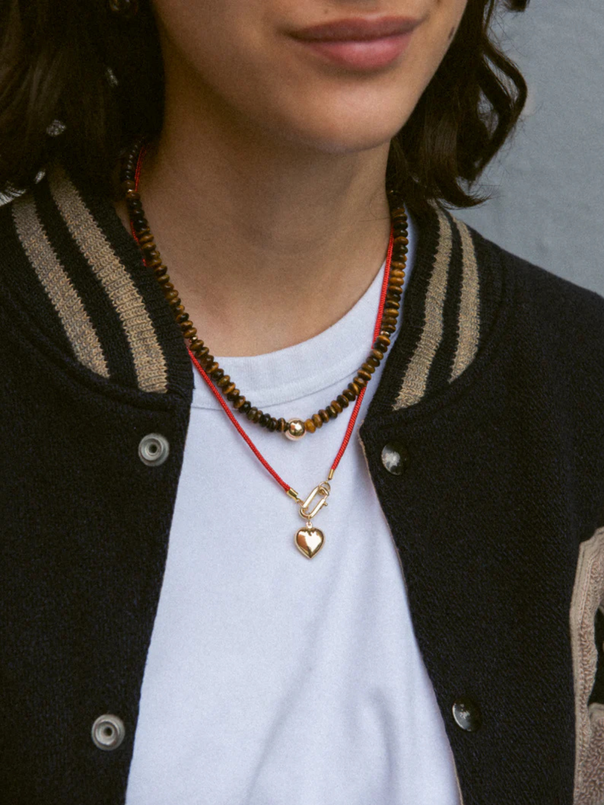 WAITLOVER Collier En Ambre De La Baltique Avec Pierre D'insecte Et