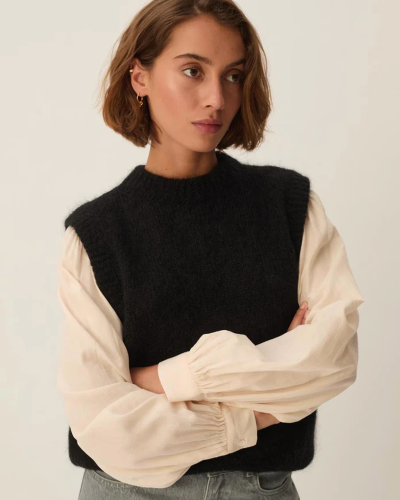 DES PETITS HAUTS ALBERTO SWEATER VEST