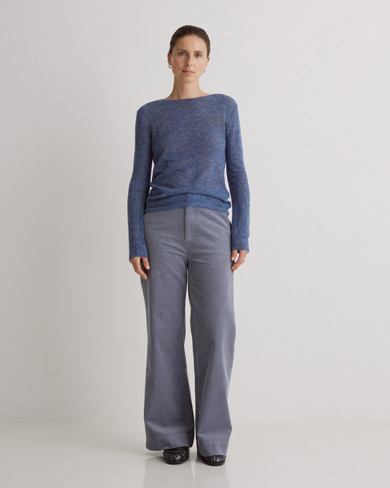 YERSE MERI BOAT NECK SWEATER