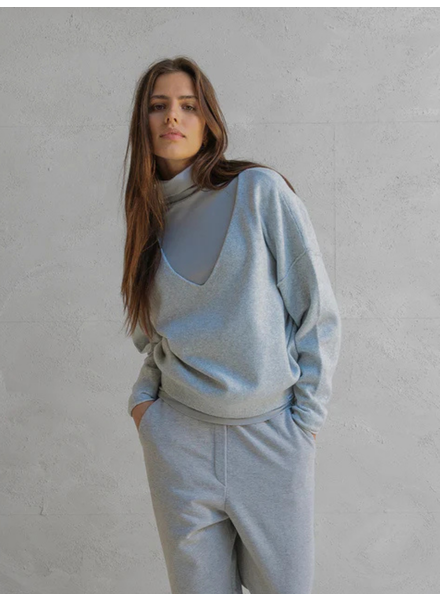 PENN & INK V-NECK JUMPER