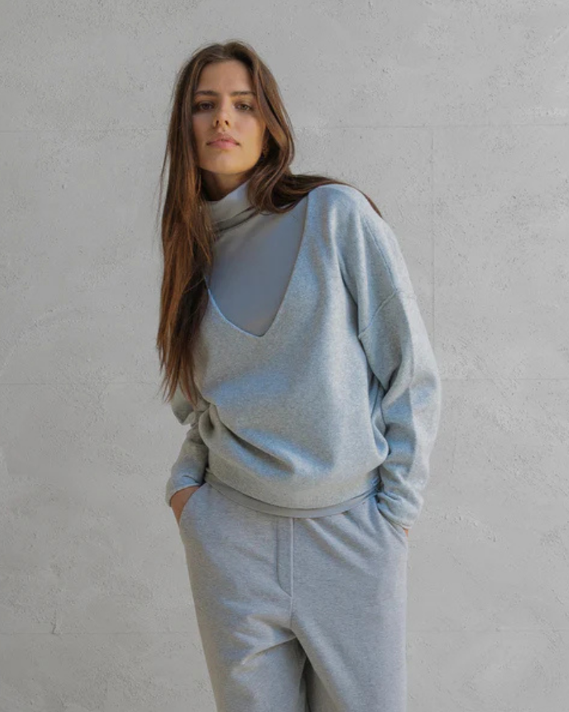 PENN & INK V-NECK JUMPER