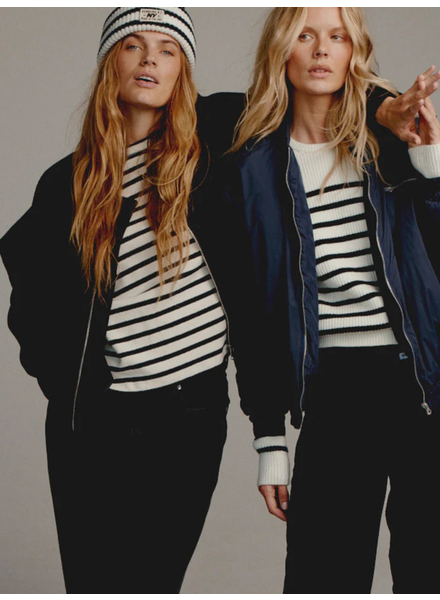 PENN & INK STRIPE SWEATER