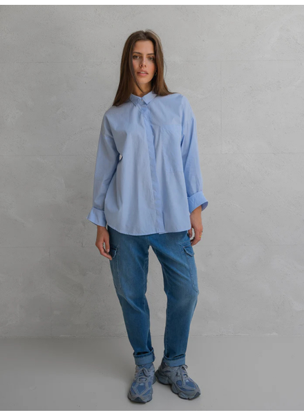 PENN & INK STRIPE BLOUSE PENN & INK STRIPE BLOUSE