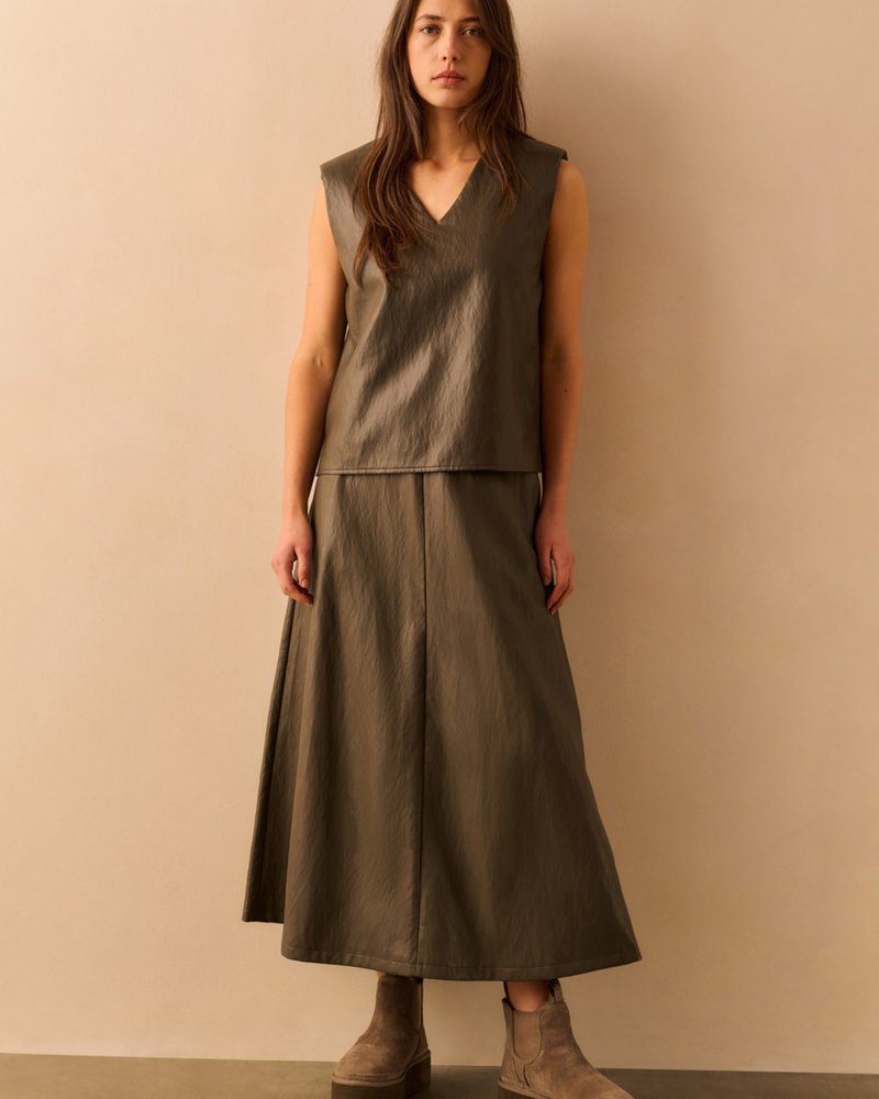 YAYA JUPE EN FAUX CUIR