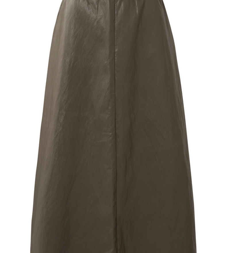 FAUX LEATHER SKIRT