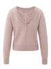 YAYA BACK V-NECK SWEATER