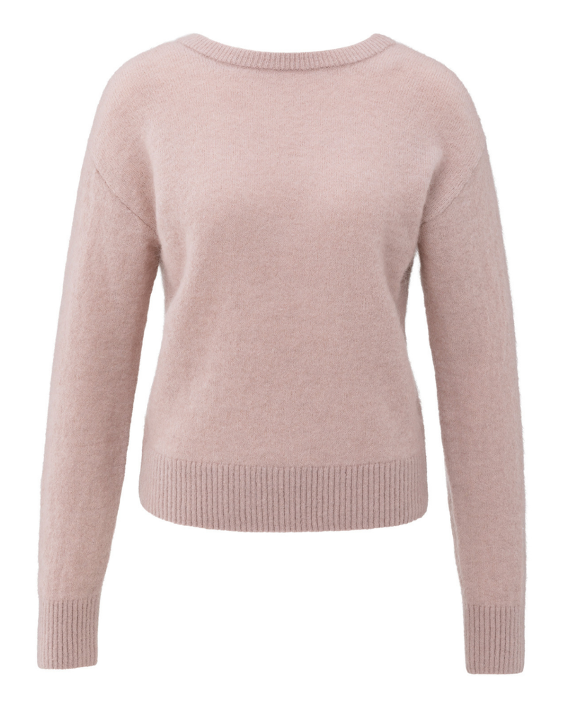 YAYA BACK V-NECK SWEATER