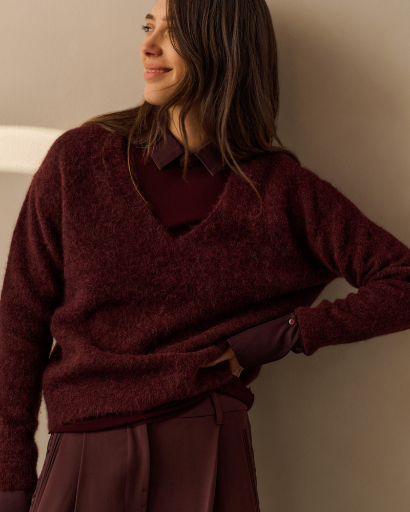 YAYA V-NECK SWEATER