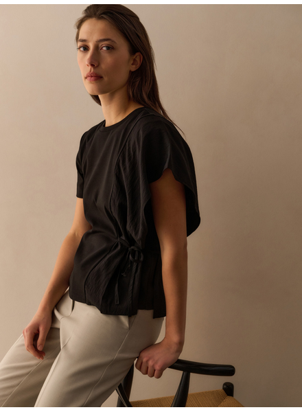 YAYA HAUT EN TISSU MÉLANGÉ