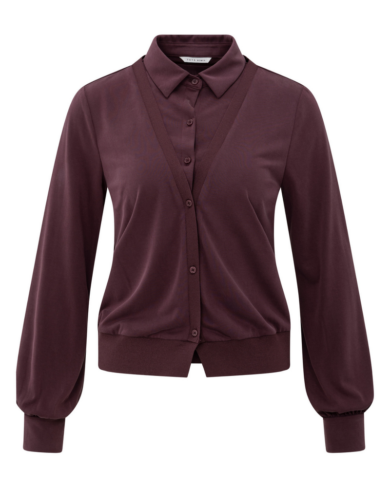 YAYA CHEMISIER EN JERSEY