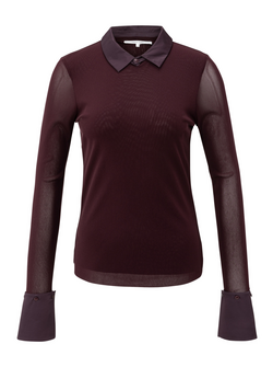 HAUT EN MAILLE TRANSPARENT