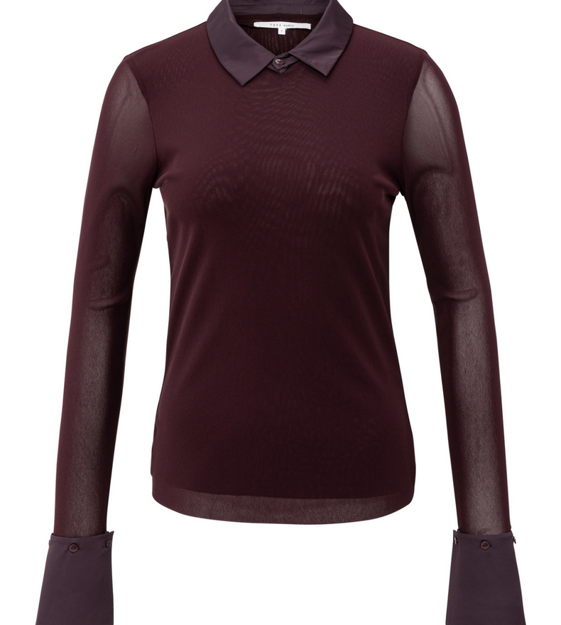 HAUT EN MAILLE TRANSPARENT