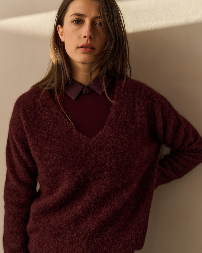 YAYA HAUT EN MAILLE TRANSPARENT