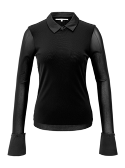 HAUT EN MAILLE TRANSPARENT