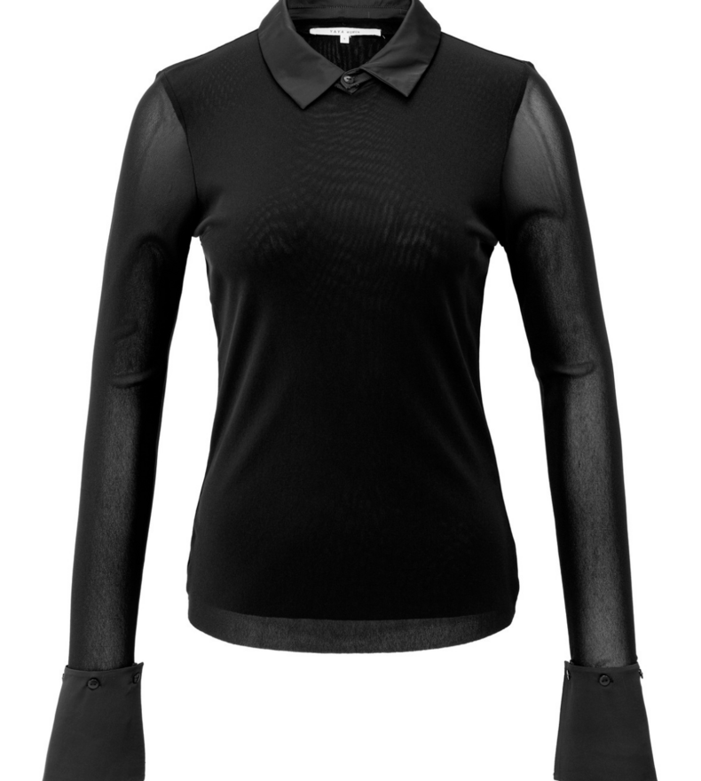 HAUT EN MAILLE TRANSPARENT