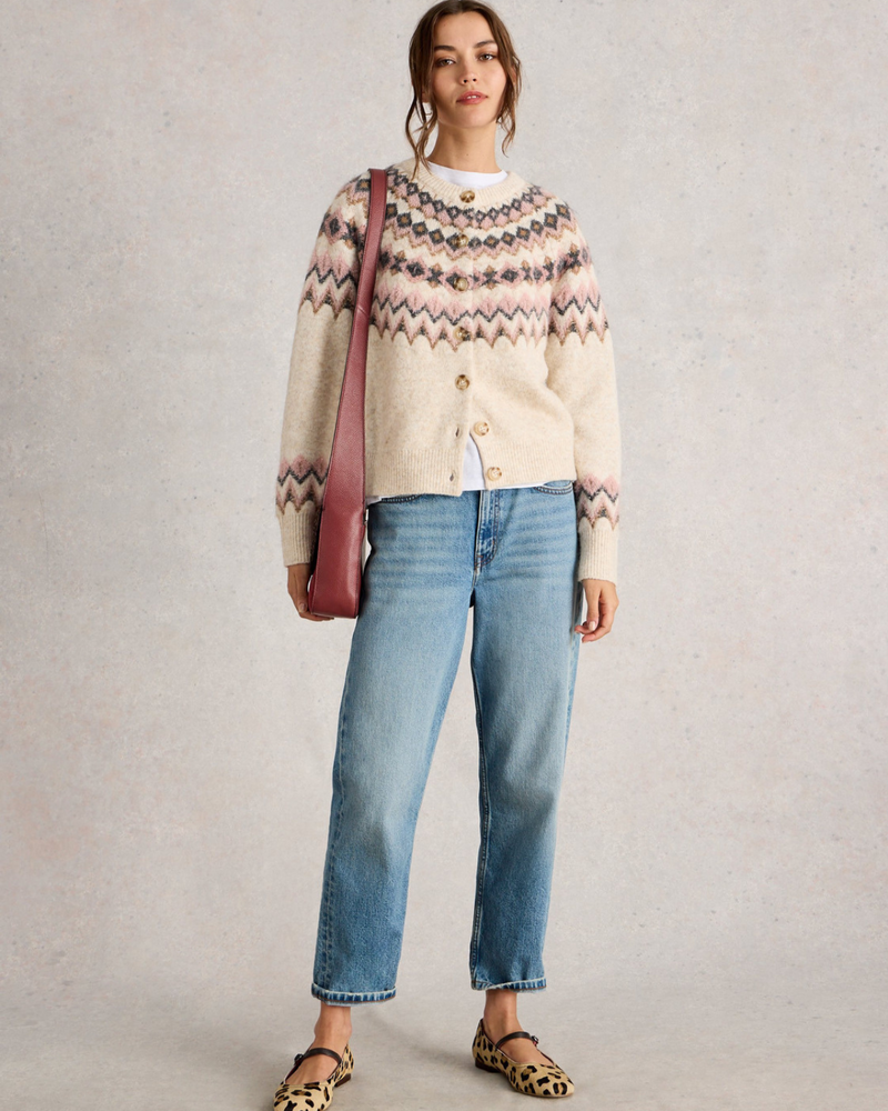 WHITE STUFF FEMME CARDIGAN ARCTIC