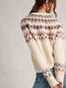 WHITE STUFF FEMME ARCTIC FAIRISLE CARDIGAN