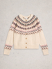 WHITE STUFF FEMME ARCTIC FAIRISLE CARDIGAN