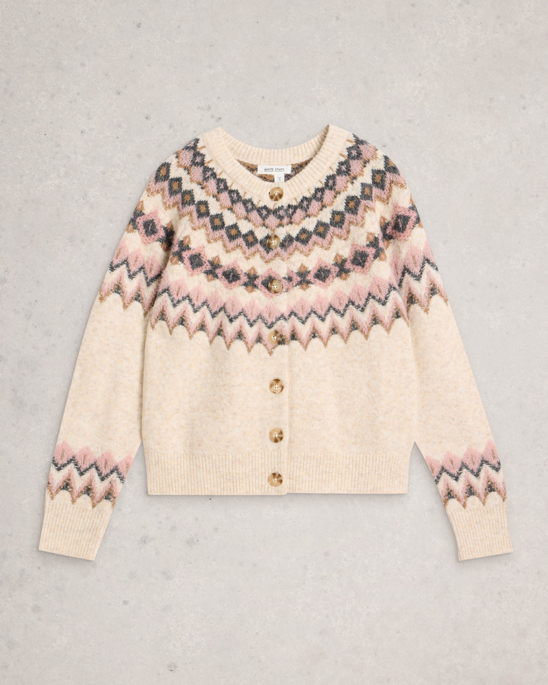 WHITE STUFF FEMME CARDIGAN ARCTIC