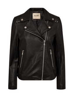 MMGOHA STUD LEATHER JACKET