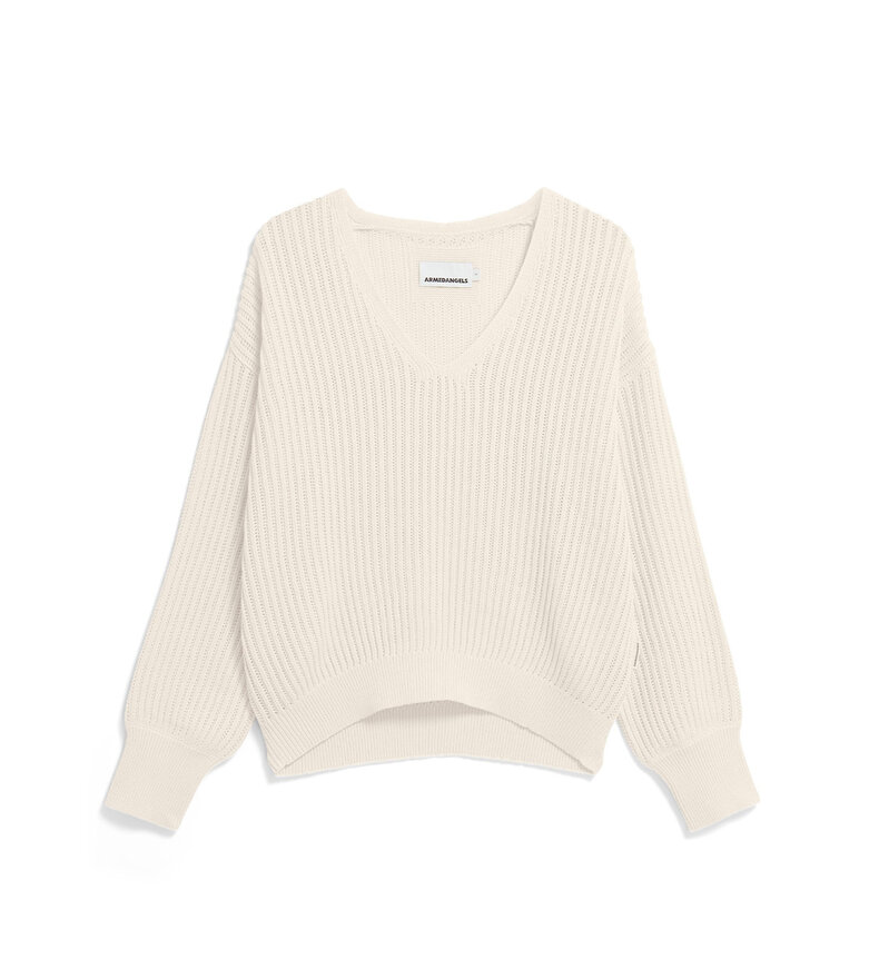 LINEN BLEND KNIT SWEATER