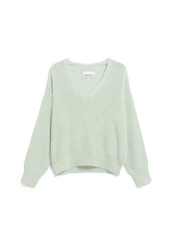LINEN BLEND KNIT SWEATER
