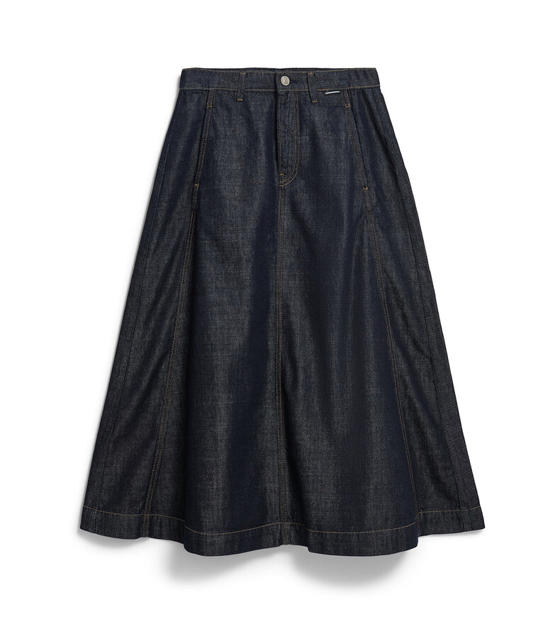PANELLED DENIM SKIRT
