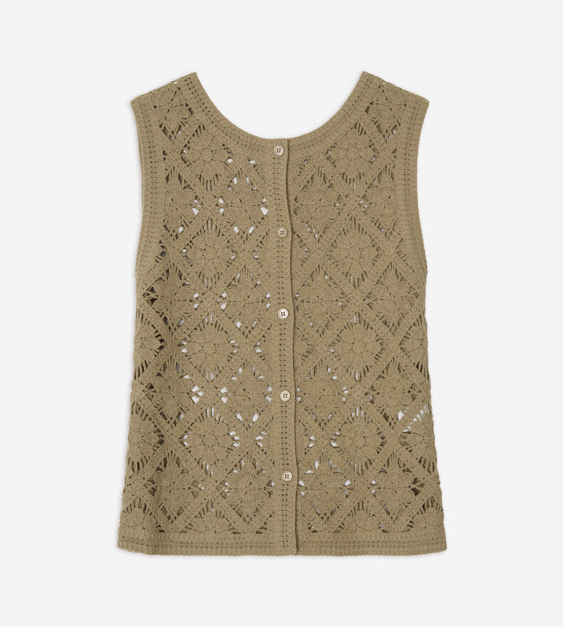 GILET AU CROCHET SAM