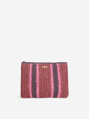 PAROS STRIPED CLUTCH