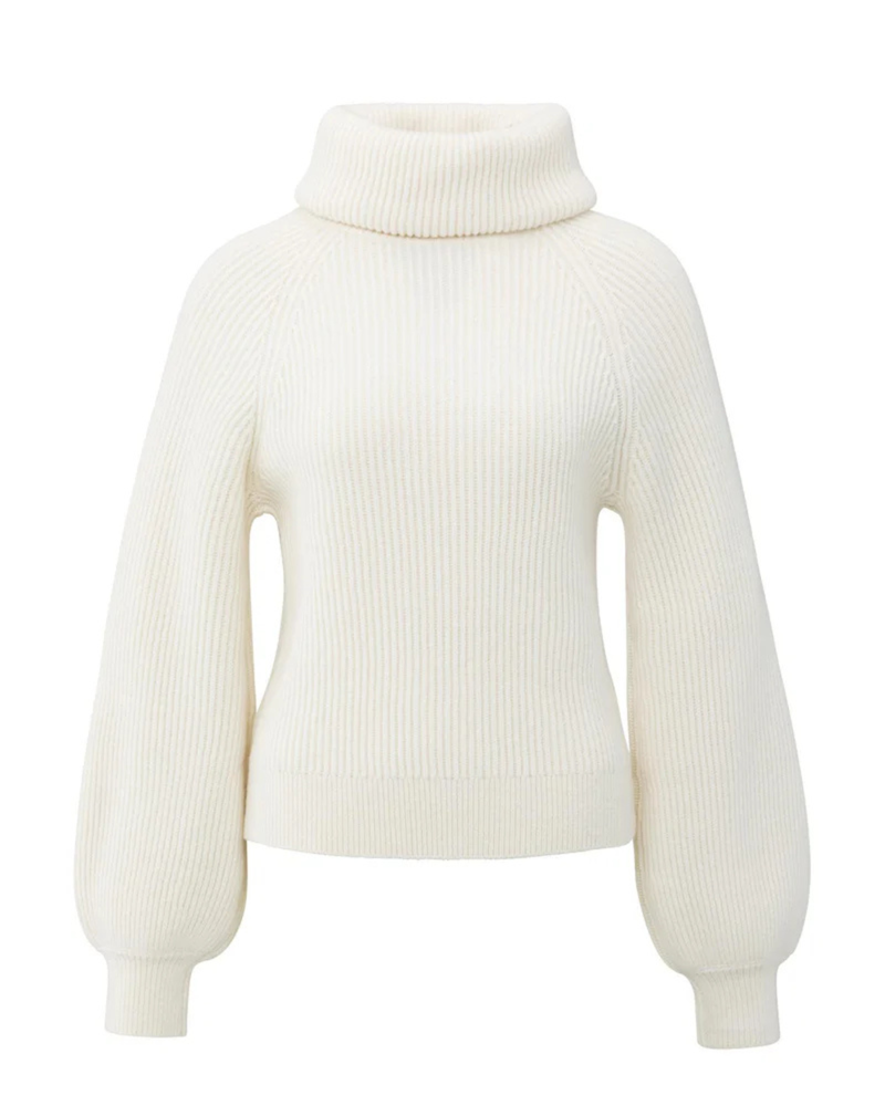 YAYA SWEATER WITH WIDE COLLAR