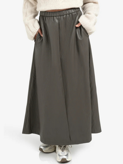 JUPE EN FAUX CUIR