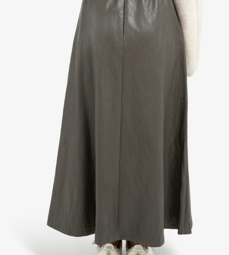 FAUX LEATHER SKIRT