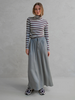 PENN & INK STRIPE LONGSLEEVE MELANGE