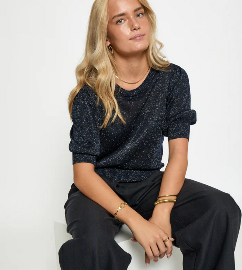 MSLIVA METALLIC KNIT