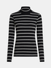 PENN & INK STRIPE LONGSLEEVE MELANGE