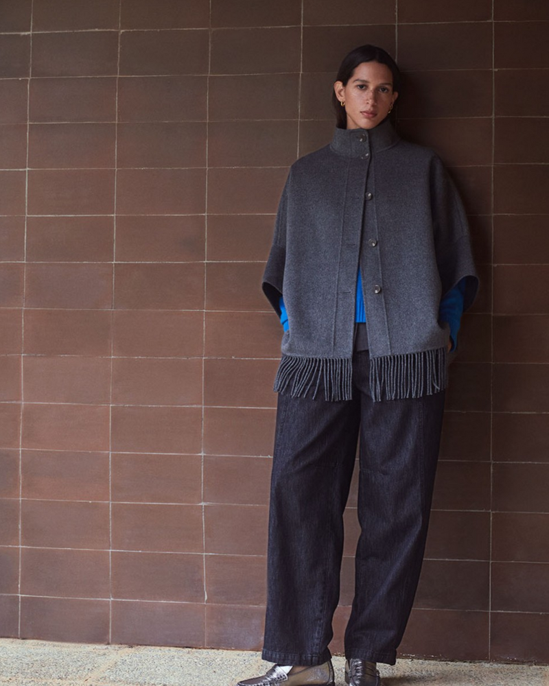 YERSE FRINGED CAPE