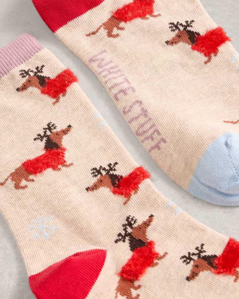 WHITE STUFF FEMME FLUFFY ANKLE SOCKS