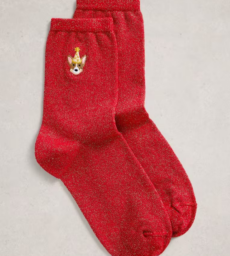 CORGI SPARKLE SOCKS