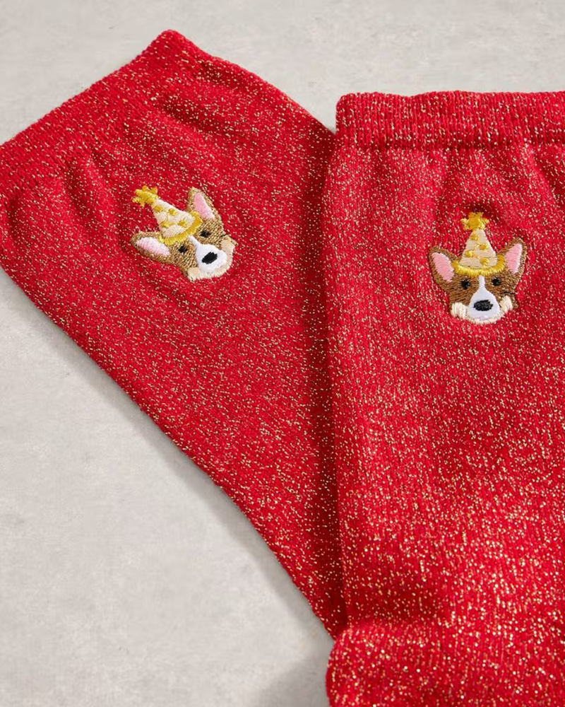WHITE STUFF FEMME CHAUSETTES AVEC CORGI