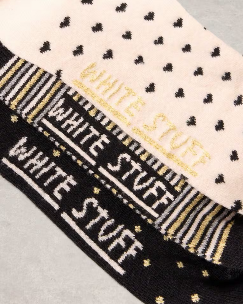 WHITE STUFF FEMME PAQUET DE 3 CHAUSETTES