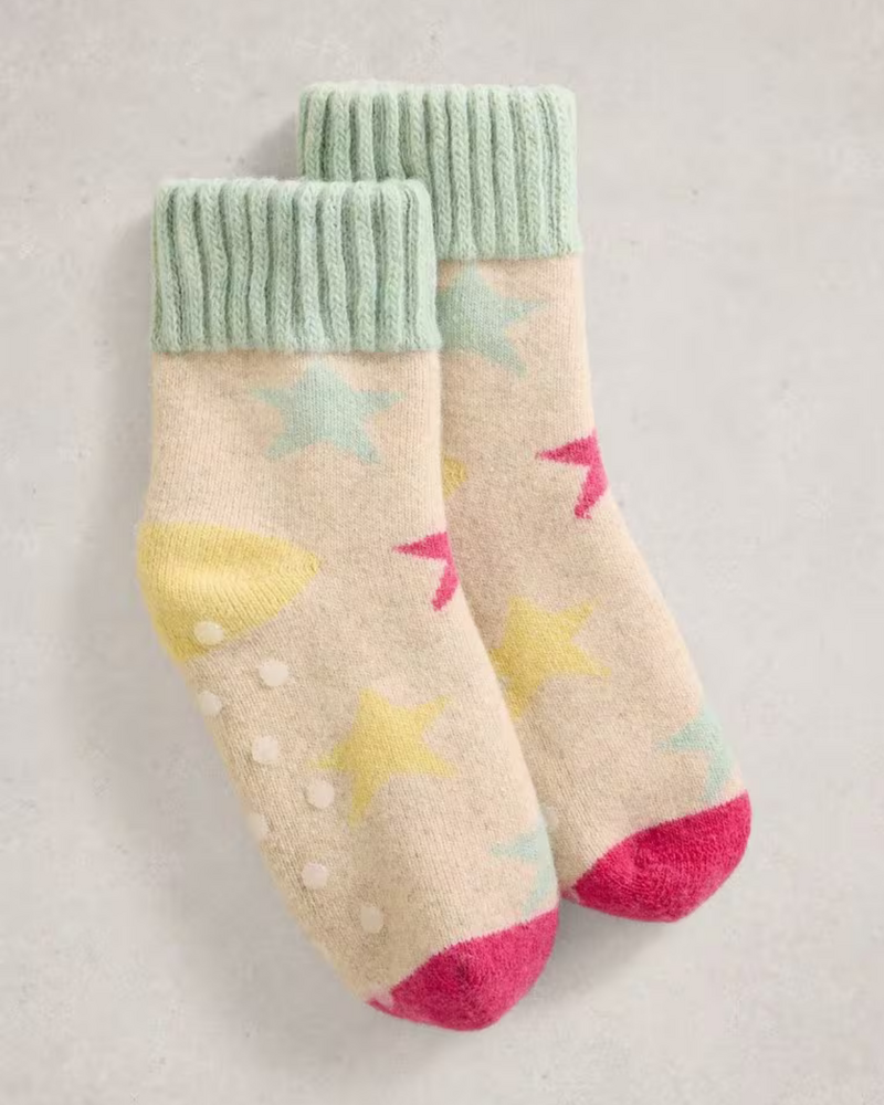 WHITE STUFF FEMME STAR SLIPPED SOCK