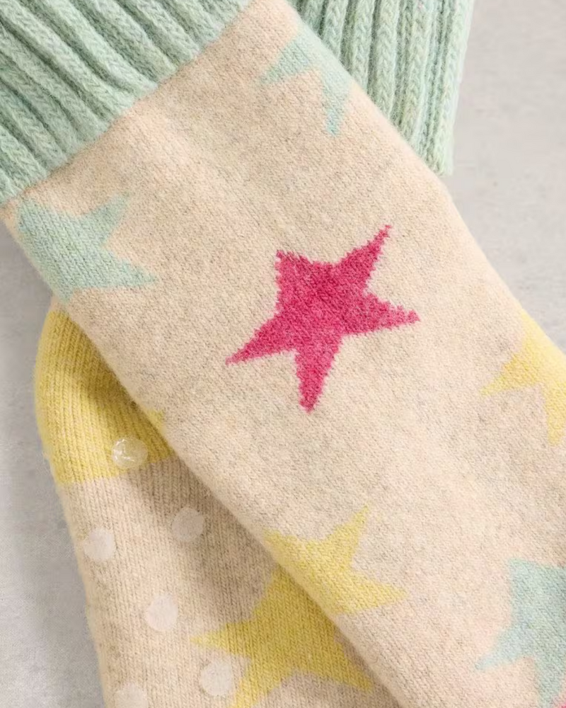 WHITE STUFF FEMME STAR SLIPPED SOCK