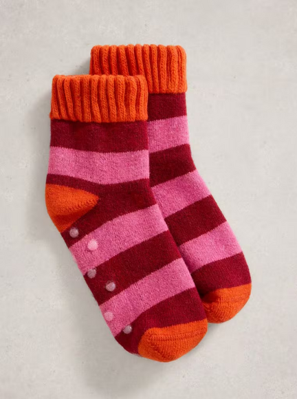 STRIPE SLIPPER SOCKS
