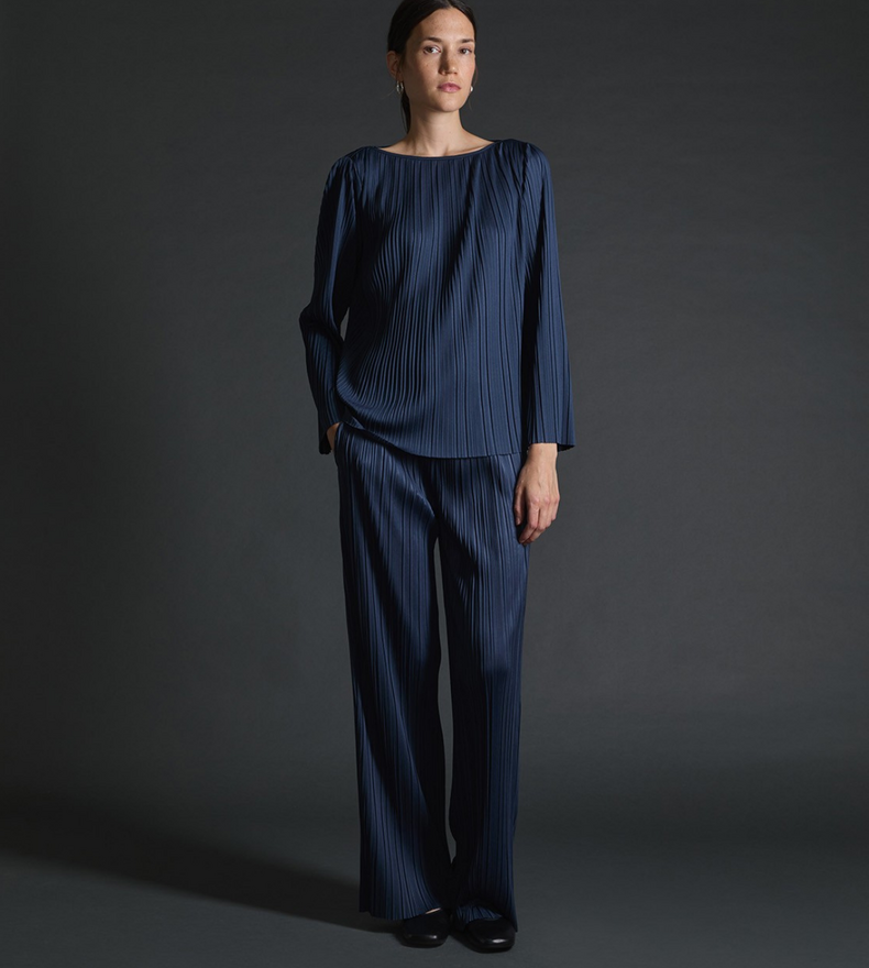 PLEATED TROUSERS
