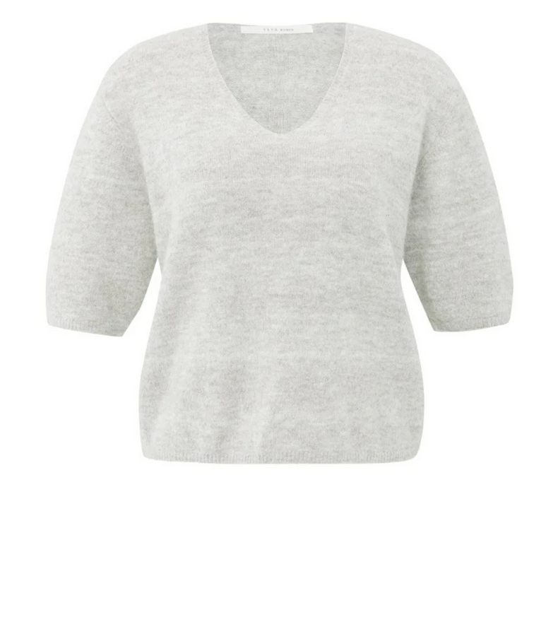 SHORT SLEEVE SWEATER