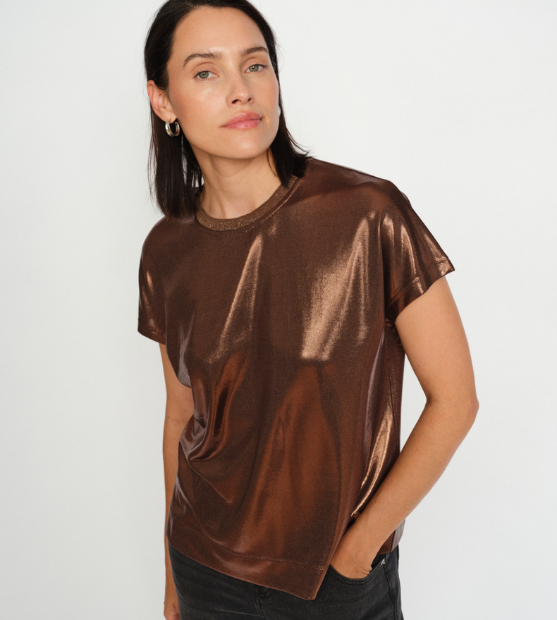 MMNIVOLA METALLIC TEE