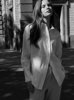 CHEMISIER EN POPLINE